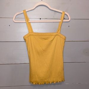super cute mustard yellow tank